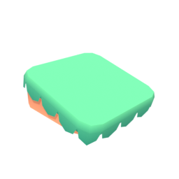 Block Grass Overhang Large Slope